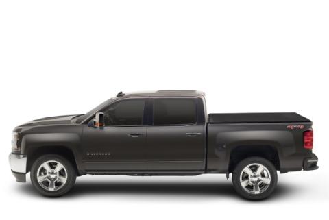 Trifecta Signature 2.0 Tonneau Cover Black Acrylic Canvas 2007-2013 Toyota Tundra 5' 6 inch Bed with Deck Rail System Extang