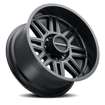 Aluminum Wheels 18x9 Split 948B Satin Black 18 Offset 8 on 180 Bolt Pattern 124.2 Bore Raceline