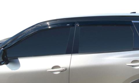 Ventvisor Deflector for 2021-2025 Nissan Rogue Smoke Outside Mount 4 Piece AVS