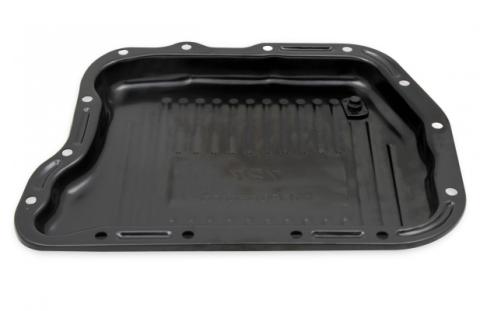 Transmission Oil Pan Black Steel Fits Chrysler Torqueflite TF-727. Stock Depth and Capacity Finned Design Mr Gasket
