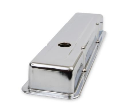 Chrome Valve Covers Dual Cap Holes Fits 1960-1986 Chevrolet Small Block 262-400 Mr Gasket