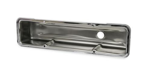Chrome Tall-Style Valve Covers without Baffle Fits 1960-1986 Chevrolet Small Block 262-400 Mr Gasket