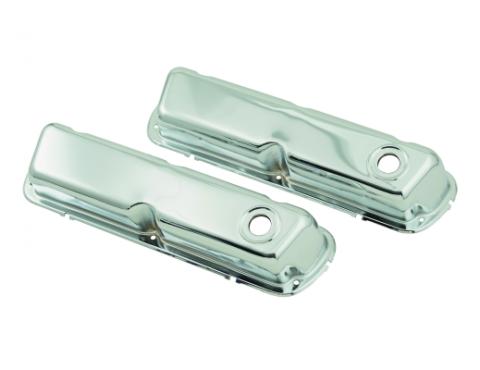 Chrome Valve Covers Fits 1962-2001 Ford 260, 289, 302, 351W Small Block Mr Gasket