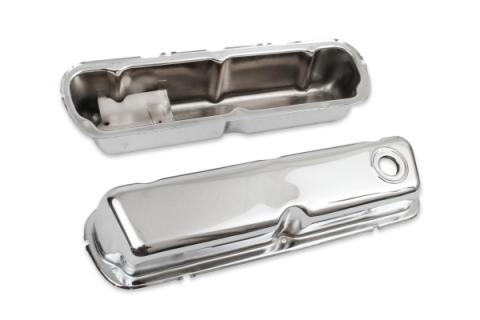 Chrome Valve Covers Fits 1962-2001 Ford 260, 289, 302, 351W Small Block Mr Gasket