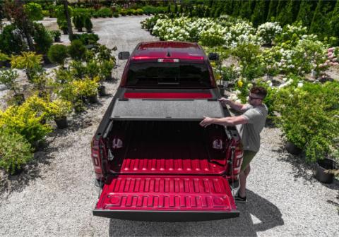 Tonneau Cover Fusion 2011-2017 Ram 5 Foot 7 Inch Bed Without RamBox Deep Cherry Red UnderCover