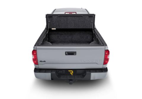 Tonneau Cover Fusion 2018-2019 Toyota Tundra 6 Foot 7 Inch Bed With Deck Rail System Calvary Blue UnderCover