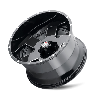 Armor AT155 Gloss Black Milled 20X9 5-139.7 0MM 87.1MM Off Road Wheels American Truxx