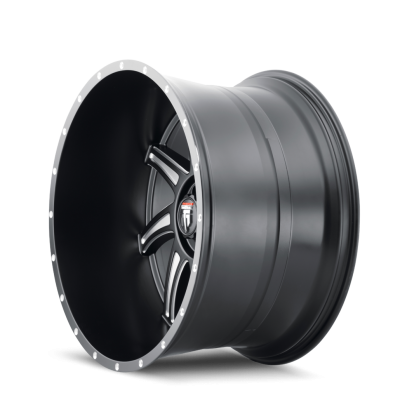 Vortex AT162 Satin Black Milled 22X12 6-139.7 -44MM 106.1MM Off Road Wheels American Truxx