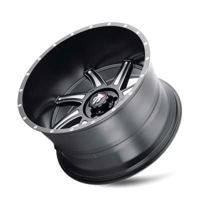 Vortex AT162 Satin Black Milled 24X14 5-139.7 -76MM 87.1MM Off Road Wheels American Truxx