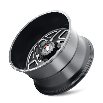 Cosmos AT1904 Satin Black Milled 22X12 5-139.7 -44MM 110.5MM Off Road Wheels American Truxx