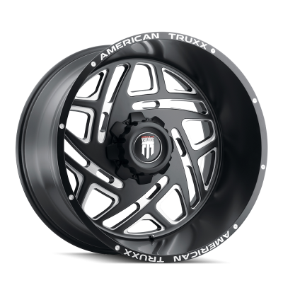 Cosmos AT1904 Satin Black Milled 24X14 8-165.1 -76MM 125.2MM Off Road Wheels American Truxx