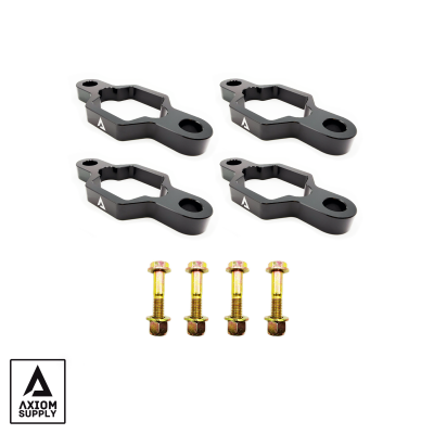 Shock Extension Spacer Kit Fits 11-26 Silverado/Sierra 2500/3500, 1500HD, Avalanche, Suburban XL, Yukon XL, and Hummer H2 Axiom Supply