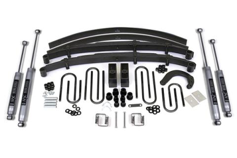 6 Inch Lift Kit Chevy/GMC 1/2 Ton Truck/SUV 77-87 4WD Leaf Springs NX2 Nitro Shocks
