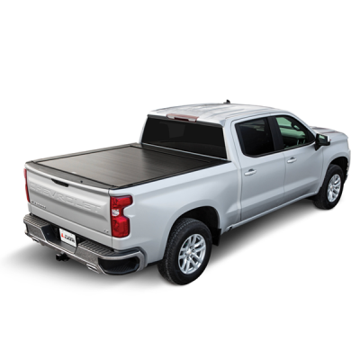 Bedlocker Tonneau Cover W-Explorer Rail Kit 19-24 Silverado/Sierra 1500 HD 6 Foot 5 Inch Short Bed Pace Edwards