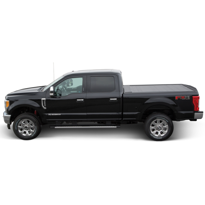 Bedlocker Tonneau Cover W-Explorer Rail Kit 17-20 Ford F-Series Super Duty 8 Foot 1 Inch Long Bed Pace Edwards