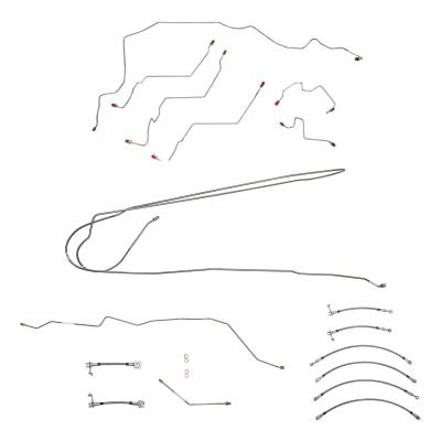 2003-05 Dodge RAM 3500, W / 5.9l, Ext Cab And Long Bed Complete Brake Line And Hose Kit Steel Fine Lines
