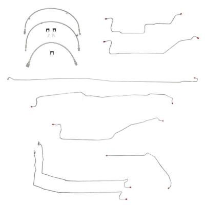 Complete Brake Line &amp; Hose Kit For 05-07 GM Truck 1500 2WD Reg Cab/Long Bed Stainless Fine Lines