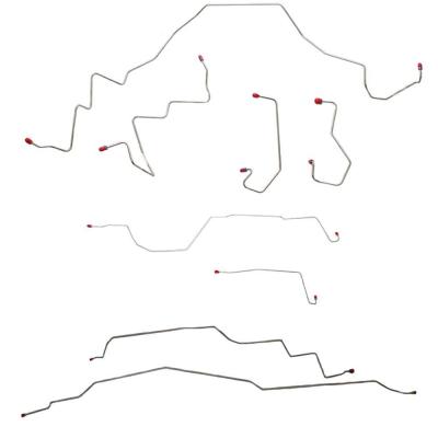 Complete Brake Line &amp; Hose Kit For 97-01 F-150 4WD Ext/Crew Cab/Short Bed 4WD Disc Brakes Models Built Before Dec 13th 2001 Stainless Fine Lines