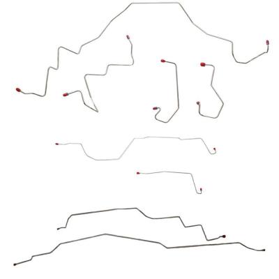Complete Brake Line &amp; Hose Kit For 02-04 F-150 Heritage 4WD Ext or Crew Cab/Short Bed 4WD Disc Brakes Stainless Fine Lines