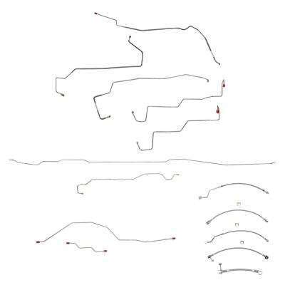 99-01 F-250 / F-350 Superduty, 4wd, Awabs, Ext Cab / Long Bed Or Crew Cab / Short Bed, Non Dually W / Staggered Rear Shocks W / Gas Engine Complete Brake Line &amp; Hose Kit Stainless Fine Lines