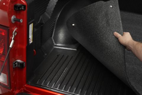 Bedmat For Drop-In 07-21 Toyota Tundra 5'6 inch Bed 1/2 Inch Thick Installs Over Existing Plastic Drop In Bed Liner Charcoal BedRug