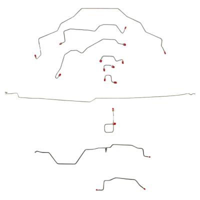 95-97 RAM 2500, 2 Wd, All Abs, Quad Cab, Long Bed Brake Line Kit Stainless Fine Lines