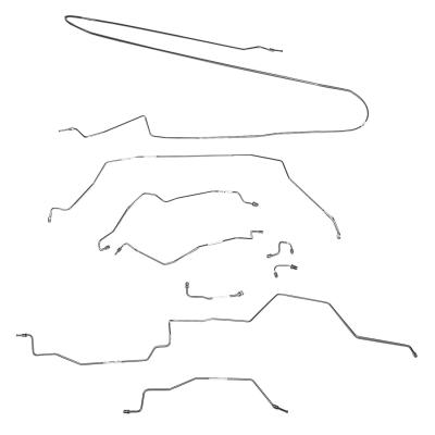 94-97 RAM 1500, 2 Wd, Rear Abs, Reg Cab, Long Bed Brake Line Kit Steel Fine Lines
