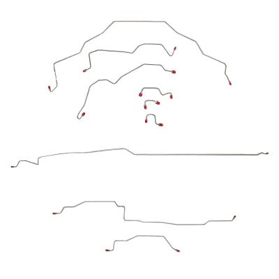 95-97 RAM 1500, 2 Wd, All Abs, Reg Cab, Short Bed Brake Line Kit Stainless Fine Lines