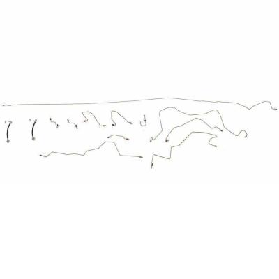 01-02 RAM 3500, 4 Wd, Rear Abs, Reg Cab, Long Bed Brake Line Kit Stainless Fine Lines