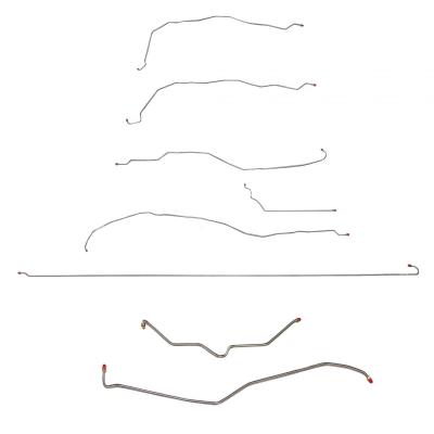01-07 GM 2500hd / 3500 Truck 6.6l / 8.1l Ext Cab / Standard Bed Complete Brake Line Kit Stainless Fine Lines