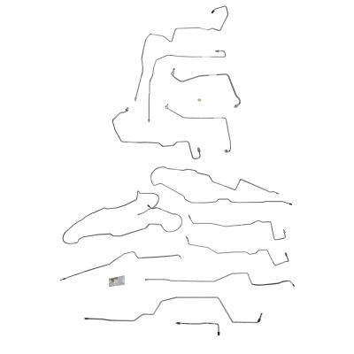 2012-13 Ford F-150, W / Super Cab And Standard Bed, Ecoboost Complete Brake Line Kit Steel Fine Lines