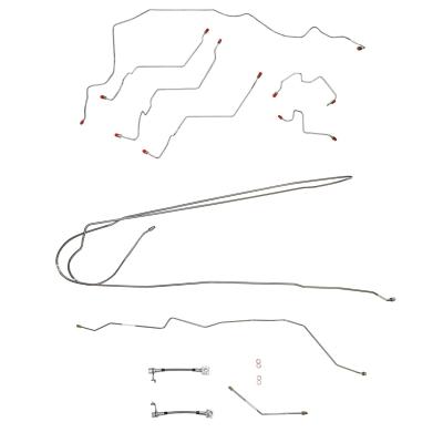 2003-05 Dodge RAM 3500, W / 5.9l, Ext Cab And Long Bed Complete Brake Line Kit Steel Fine Lines