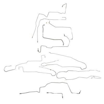 2015-17 Ford F-150, W / Ext Cab And Long Bed Complete Brake Line Kit Stainless Fine Lines