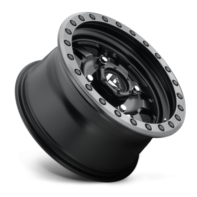 Aluminum Wheels 14X7 Anza UTV D557 4 On 136 Matte Black Beadlock 110.2 Bore 38 Offset 5 Spoke Fuel Off Road Wheels