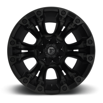 Aluminum Wheels 22X10 Vapor D560 8 On 165.1 Matte Black 125.2 Bore -18 Offset Fuel Off Road Wheels