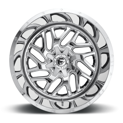 Aluminum Wheels 22X10 Triton D609 8 On 165.1 Chrome Plated 125.1 Bore -18 Offset Mesh Spoke Fuel Off Road Wheels