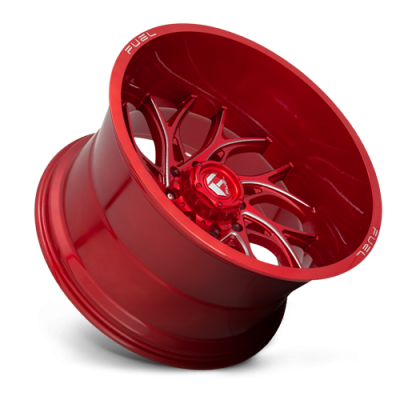 Aluminum Wheels 22X10 Runner D742 6 On 135 Candy Red Milled 87.1 Bore -18 Offset Fuel Off Road Wheels