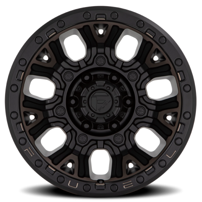 Aluminum Wheels 20X10 Traction D824 5 On 139.7 Matte Black Double Dark Tint 78.1 Bore -18 Offset Fuel Off Road Wheels