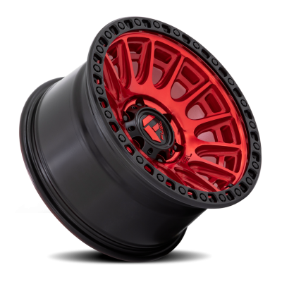 Aluminum Wheels 20X9 Cycle D834 6 On 135 Candy Red/Black Ring 87.1 Bore 1 Offset Fuel Off Road Wheels