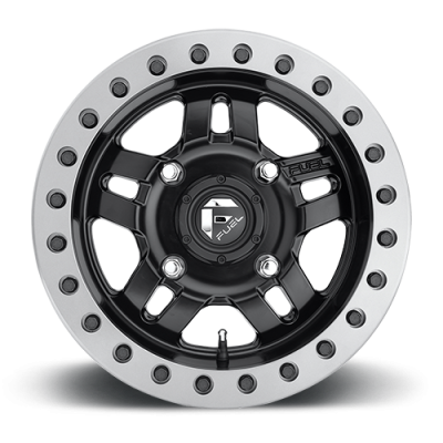 Aluminum Wheels 15X7 Anza UTV D917 4 On 136 Matte Black Beadlock 110.2 Bore 38 Offset 5 Spoke Fuel Off Road Wheels