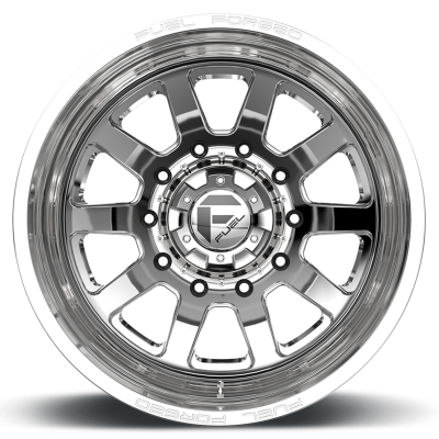 Dually Wheels 24X8.25 FF09D Dually DE09 PO 10 On 225 Polished 170.1 Bore -225 Offset Outer Dually Fuel Off Road Wheels