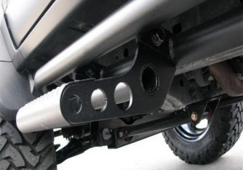 RKR Step System Full Length (1 Step Mount/1 Step per Side) 1.75 Inch Rails 2021-2025 Ford Bronco 2-Dr Textured Black NFab