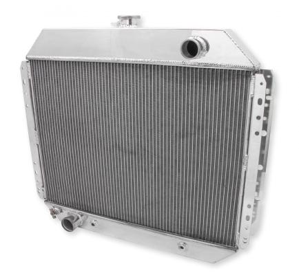 Aluminum Radiator 2 Row 1966-1979 Ford P/U &amp; Suv V8 (302/351/352/360/361/390/400/460) (2-Row) W/ 19 Inch Tall Core Frostbite Cooling