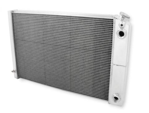 Aluminum Radiator, W/ GM LS Swap 3 Row 1973-1987 Chevy/GMC C10 Truck With GM LS Swap 4.8/5.3/6.0/6.2/7.0L (3-Row) 19 Inch Inch Tall Core Frostbite Cooling