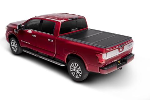 Tonneau Cover Flex 2005-2021 Nissan Frontier/2009-2012 Suzuki Equator/2005-2015 Nissan Navara 5 Foot Bed Crew Cab With Utili-Track System Black Textured UnderCover