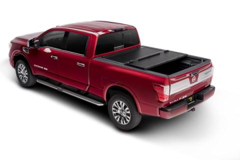 Tonneau Cover Flex 2005-2021 Nissan Frontier/2009-2012 Suzuki Equator/2005-2015 Nissan Navara 5 Foot Bed Crew Cab With Utili-Track System Black Textured UnderCover