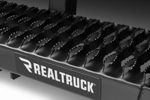 Growler Step System Cab Length (1 Step per Side) 7 Inch Board 2019 (New Body Style)-2025 Chevy Silverado/GMC Sierra 1500/2020-2025 2500 HD/3500 HD Double Cab  Textured Black NFab