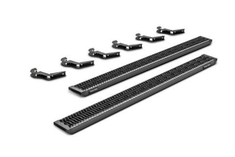 Growler Step System Cab Length (1 Step per Side) 7 Inch Board 2005-2023 Toyota Tacoma Double Cab Textured Black NFab