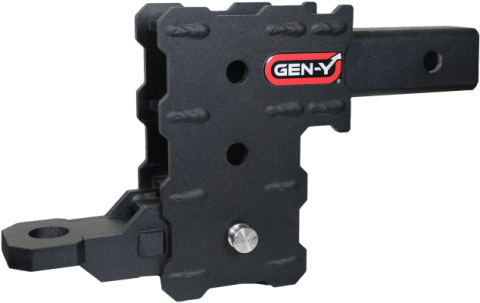 Phantom Series- 2 Inch Hollow Shank, 3 pocket 4.5 Inch Drop, 5k Towing, .5K TW With GH-102541 Ball Mount &amp; GH-102359 Pin And Clip Gen Y Hitch
