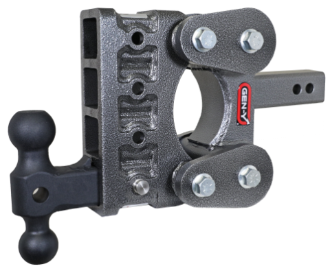 The Boss Torsion Flex 2 Inch Shank 5 Inch Drop 1.7K TW 16K Hitch &amp; GH-051 Dual-Ball Gen Y Hitch